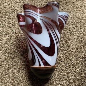 RARE HTF Vintage Purple & White Glass Lamp Shade